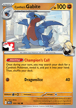 Cynthia's Gabite