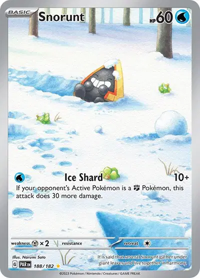 Auction card for Snorunt