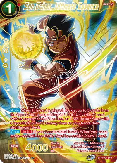 Son Gohan, Ultimate Essence