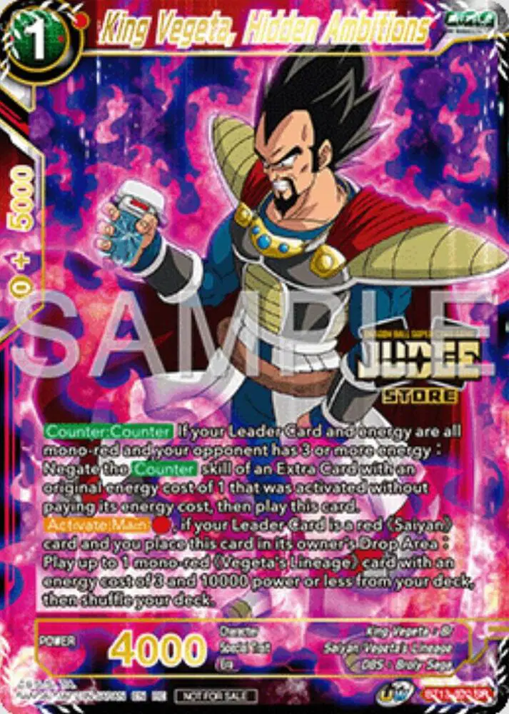 King Vegeta, Hidden Ambitions
