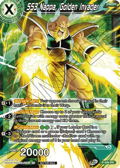 SS3 Nappa, Golden Invader