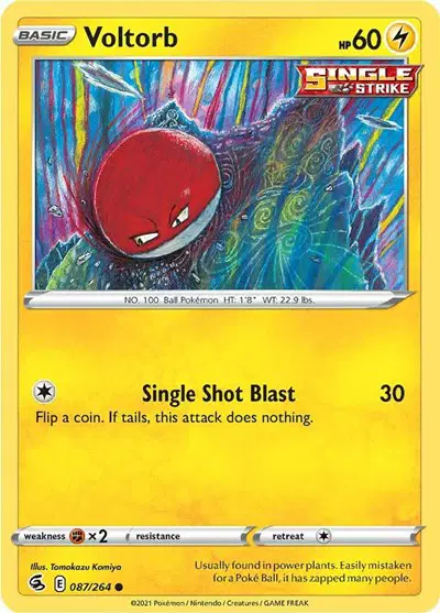 Auction card for Voltorb