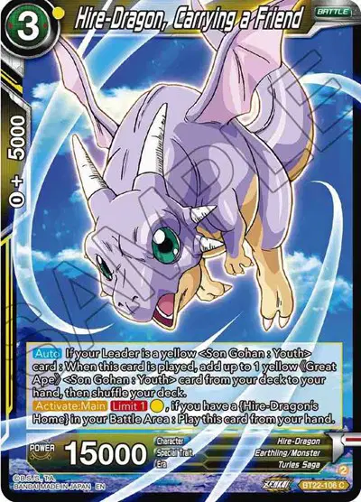 Hire-Dragon, Carrying a Friend