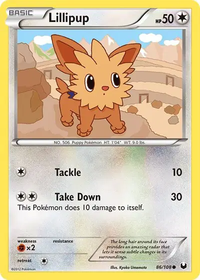 Auction card for Lillipup