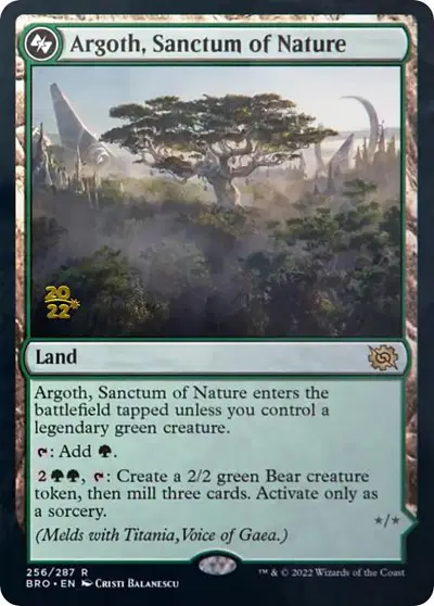 Argoth, Sanctum of Nature // Titania, Gaea Incarnate