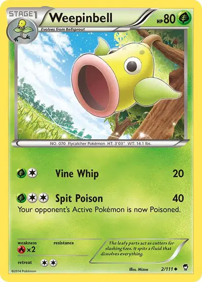 Auction card for Weepinbell