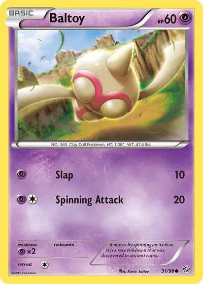 Auction card for Baltoy (31)