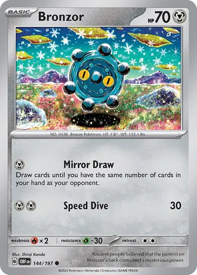 Auction card for Bronzor