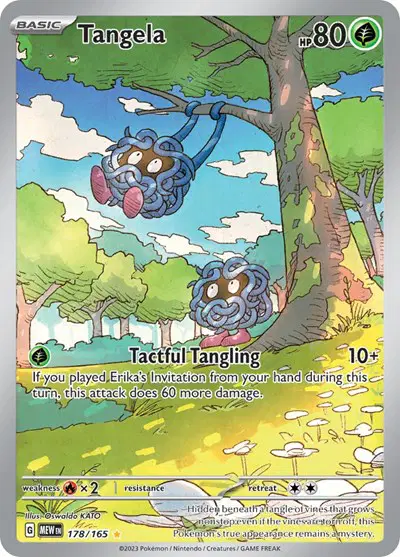 Auction card for Tangela