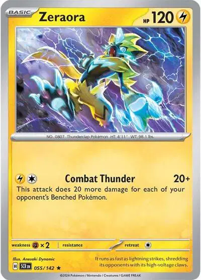 Auction card for Zeraora