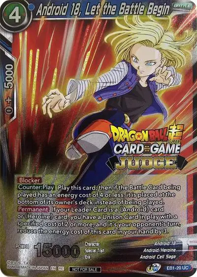 Android 18, Let the Battle Begin