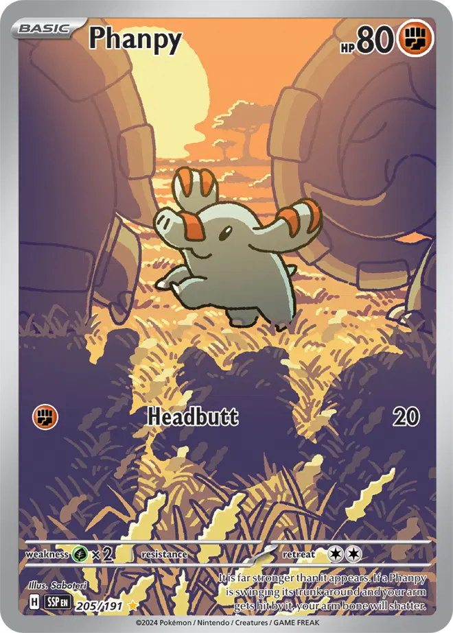 Auction card for Phanpy