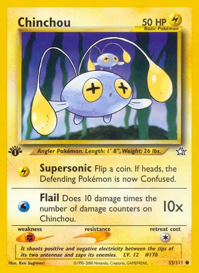 Auction card for Chinchou