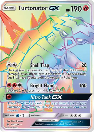 Auction card for Turtonator GX (Secret)