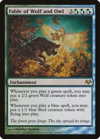 Fable of Wolf and Owl