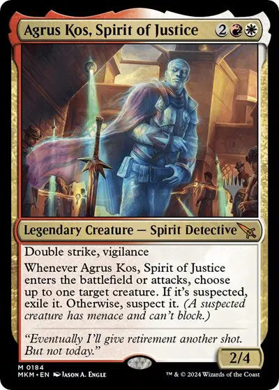 Agrus Kos, Spirit of Justice