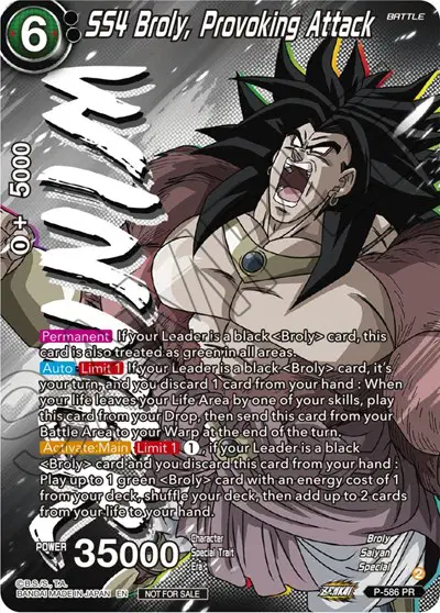 SS4 Broly, Provoking Attack