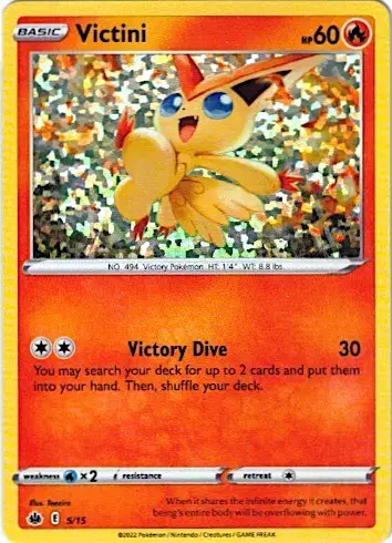 Auction card for Victini