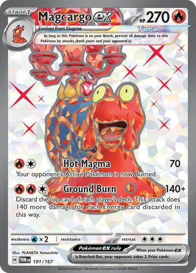 Auction card for Magcargo ex