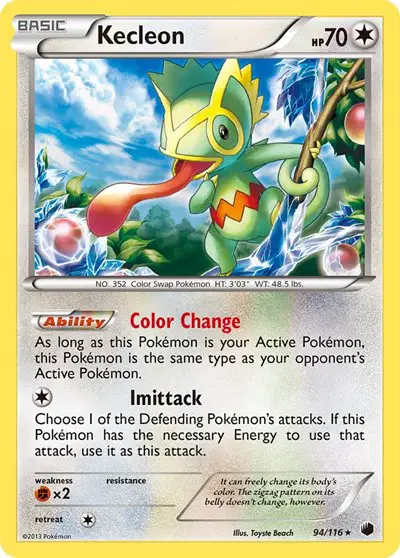 Auction card for Kecleon