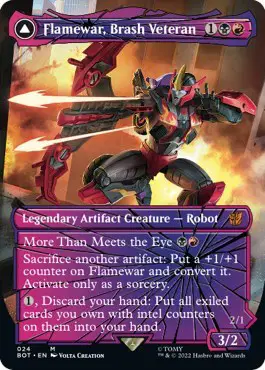 Flamewar, Brash Veteran // Flamewar, Streetwise Operative