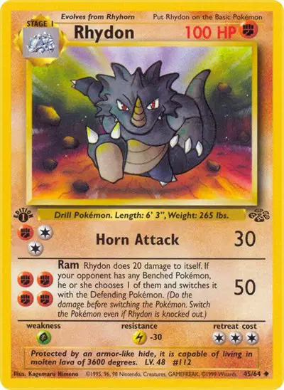 Auction card for Rhydon