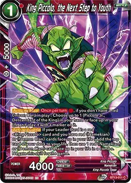 King Piccolo, the Next Step to Youth