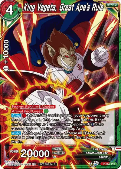 King Vegeta, Great Ape's Rule