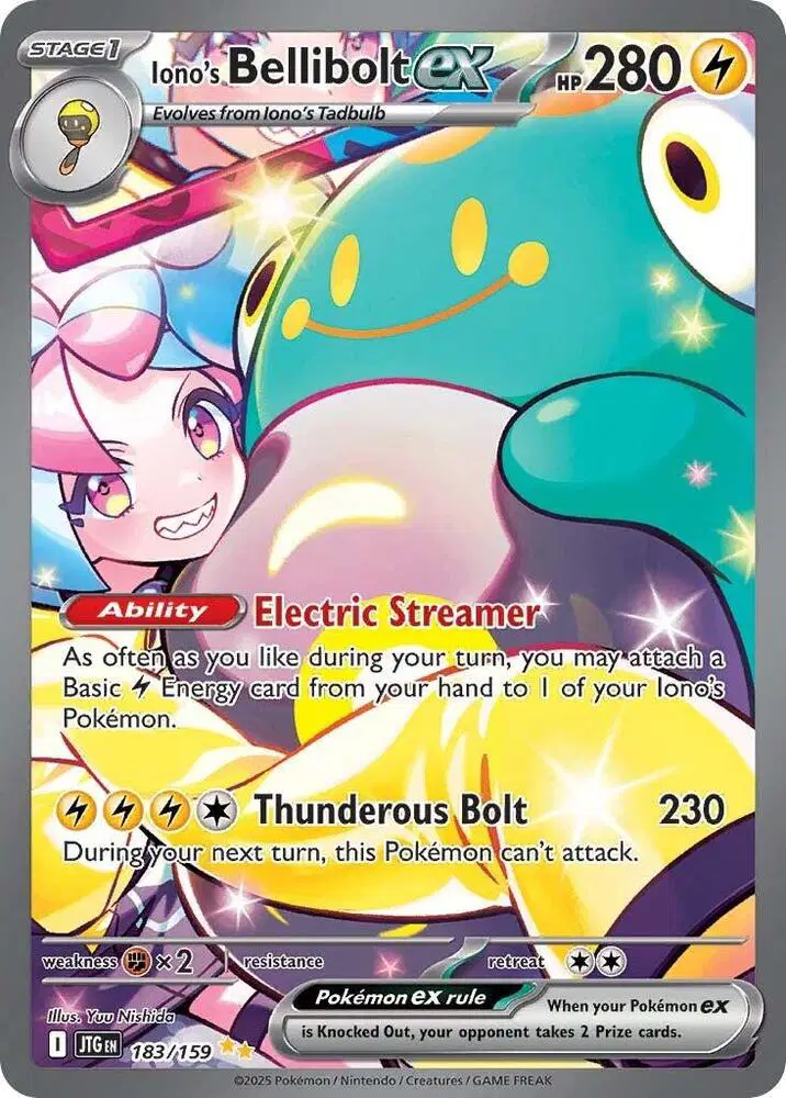 Auction card for Iono's Bellibolt ex