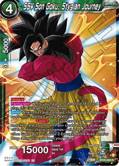 SS4 Son Goku, Stygian Journey