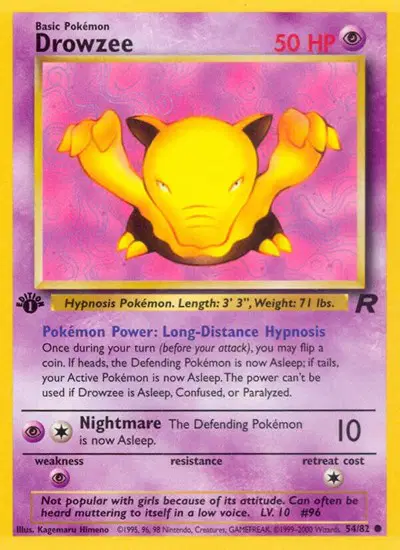 Auction card for Drowzee