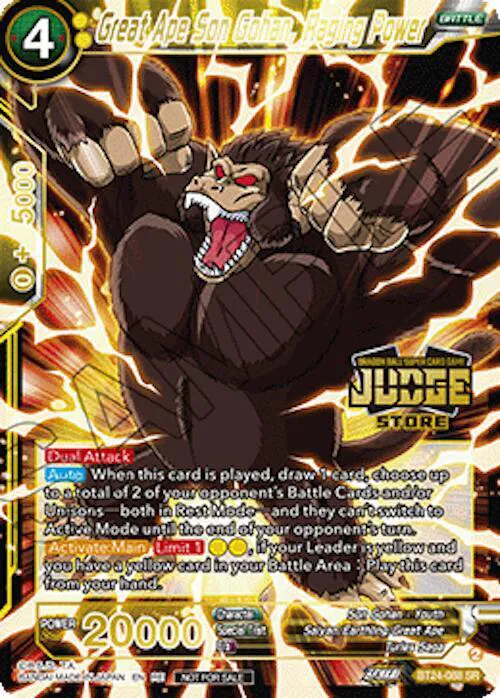 Great Ape Son Gohan, Raging Power