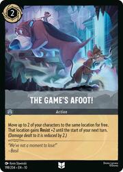 The Games Afoot!