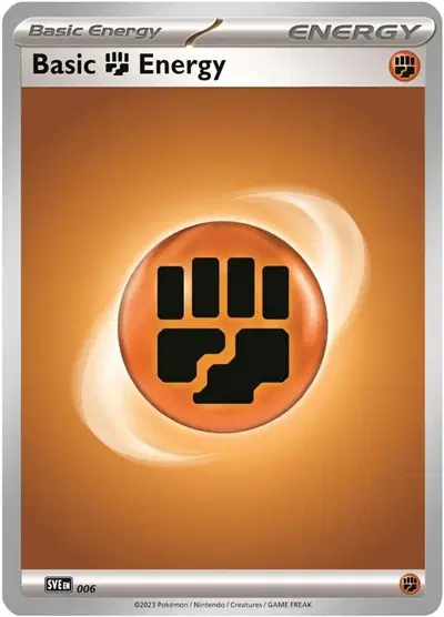 Auction card for Basic Fighting Energy