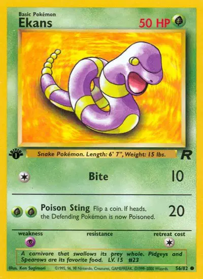 Auction card for Ekans