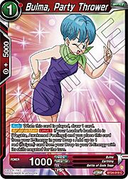Bulma, Party Thrower