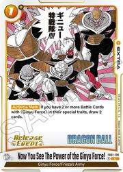 Now You See The Power of the Ginyu Force!