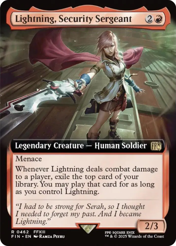 Lightning, Security Sergeant