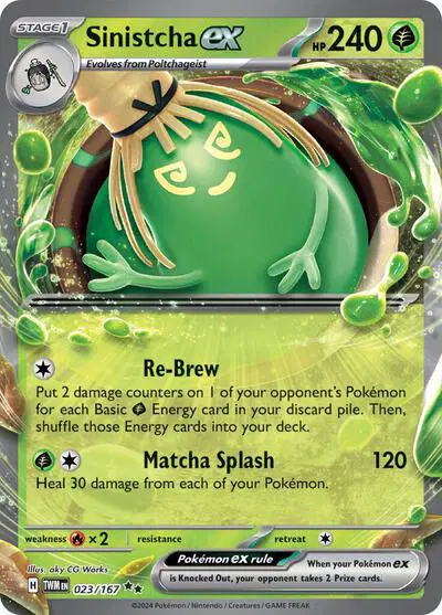 Auction card for Sinistcha ex