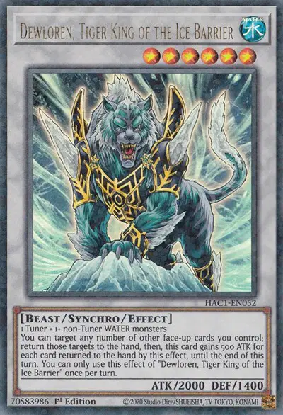 Dewloren, Tiger King of the Ice Barrier