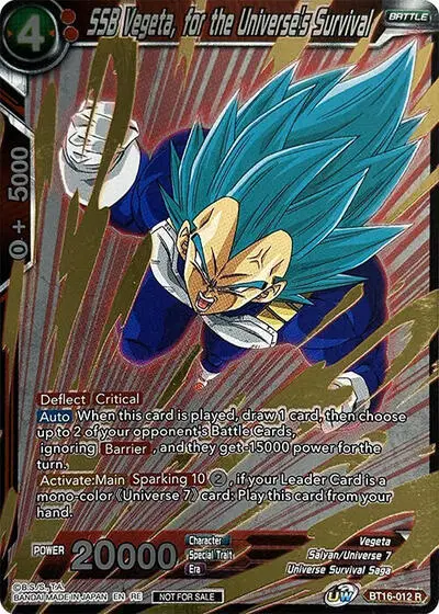 SSB Vegeta, for the Universe's Survival
