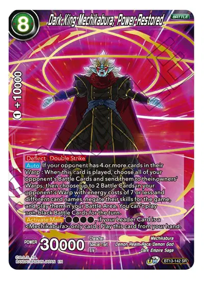 Dark King Mechikabura, Power Restored