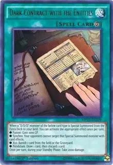 Dark Contract with the Entities