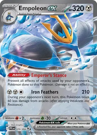 Auction card for Empoleon ex