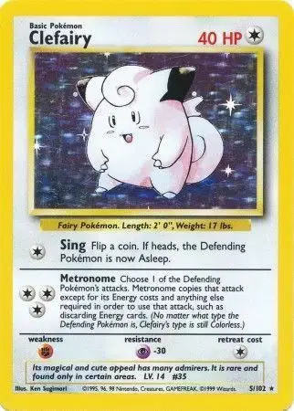 Auction card for Clefairy