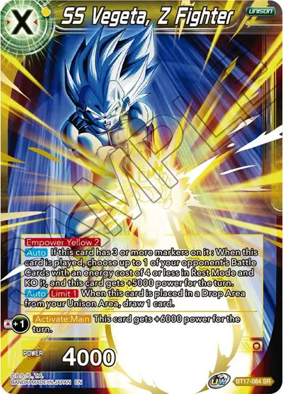 SS Vegeta, Z Fighter