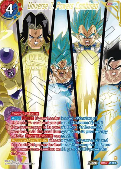 Universe 7, Powers Combined