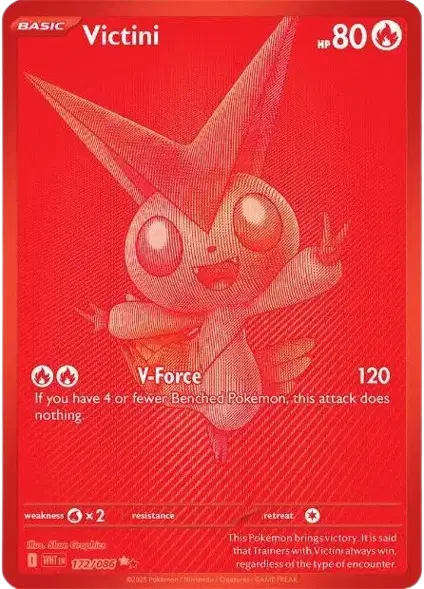 Auction card for Victini