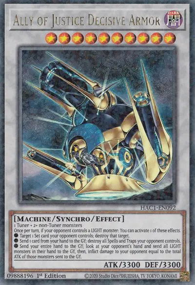 Ally of Justice Decisive Armor