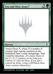 You and Ooze Army?